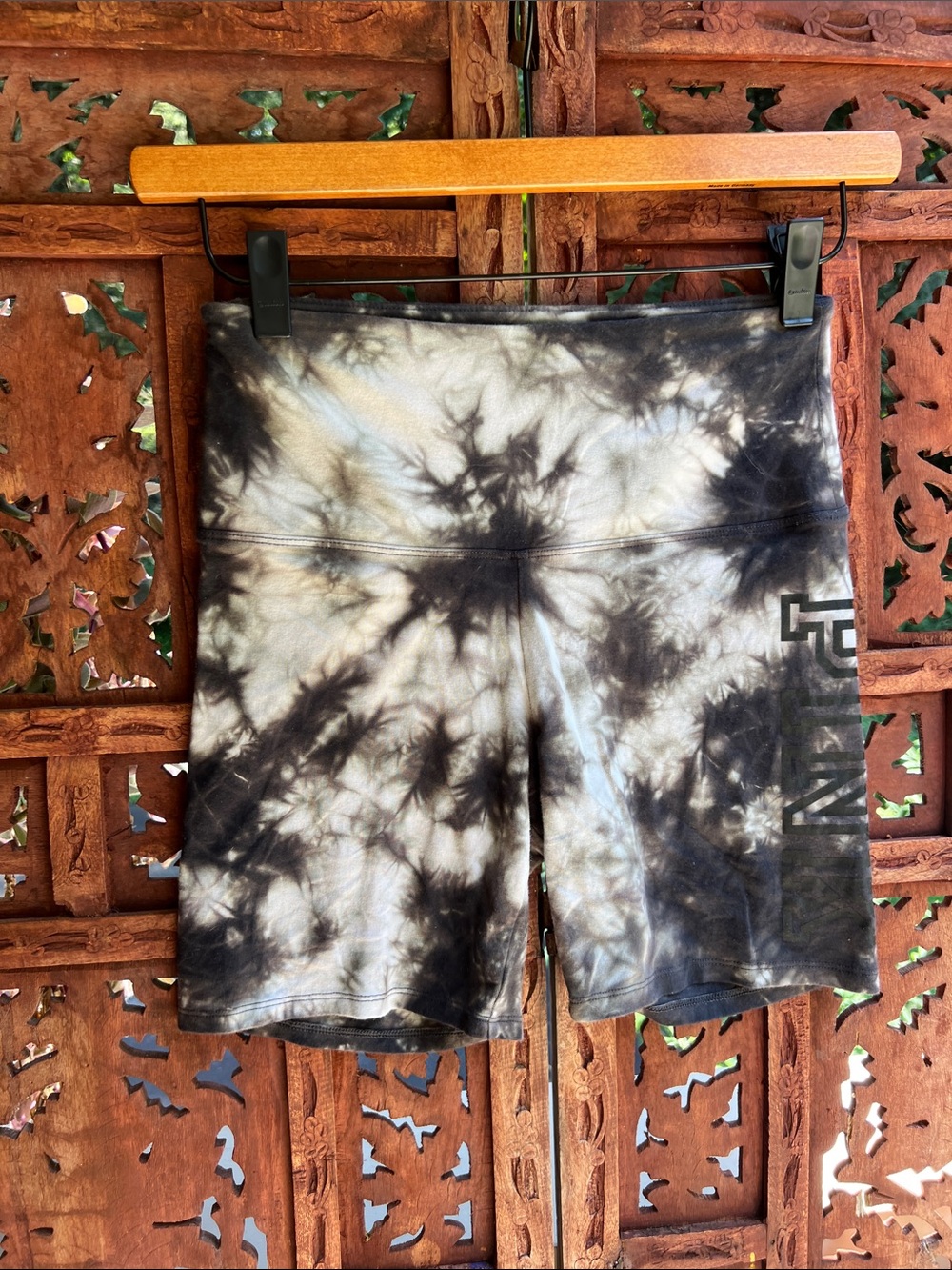 PINK Victoria's Secret Tie-Dye Shorts in Gray and Black